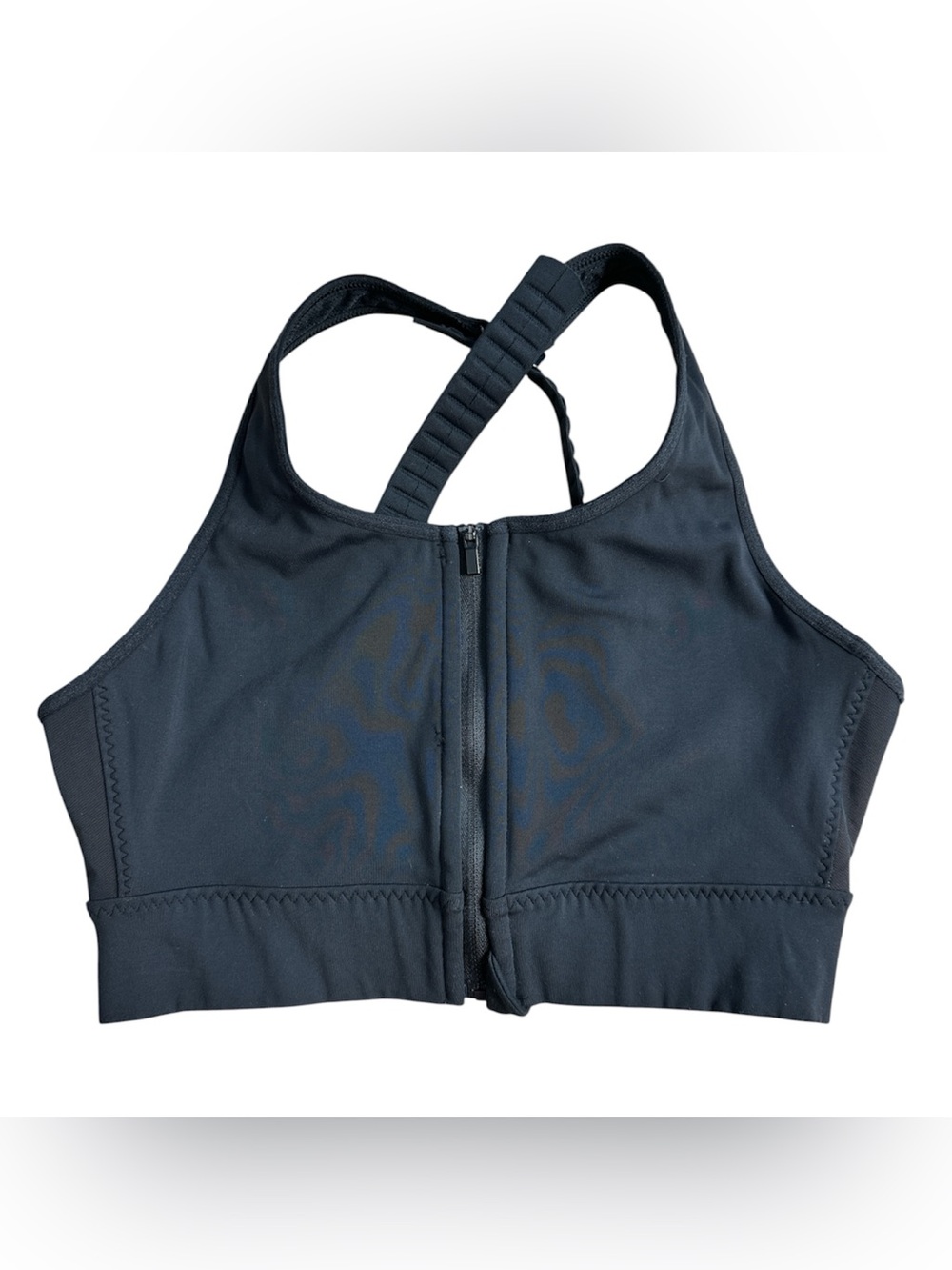 Athleta Zip Front Racerback Sports Bra